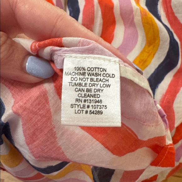 Jude Connally Multicolor Wavy Stripe Dress with Orange Accents - Picture 11 of 11